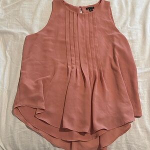 Ann Taylor mauve pink work tanktop blouse